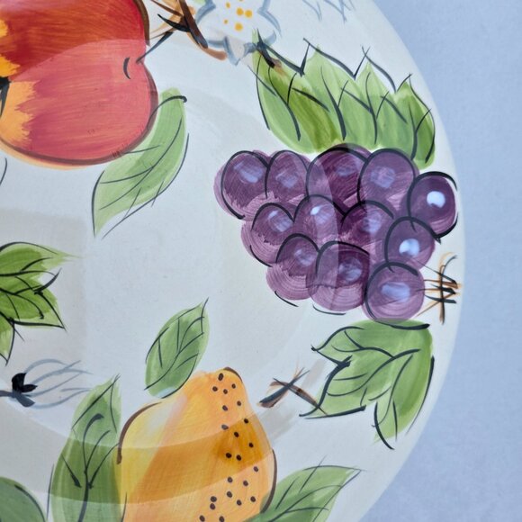 Set Of 3 Home (HMQ77) Salad Plates Fruit Grape Apples Pears Cherries 8 1/2" EUC - Picture 5 of 13